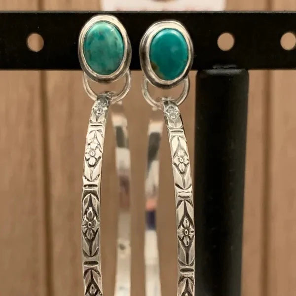 Boho Vintage Onyx Fülbevalók