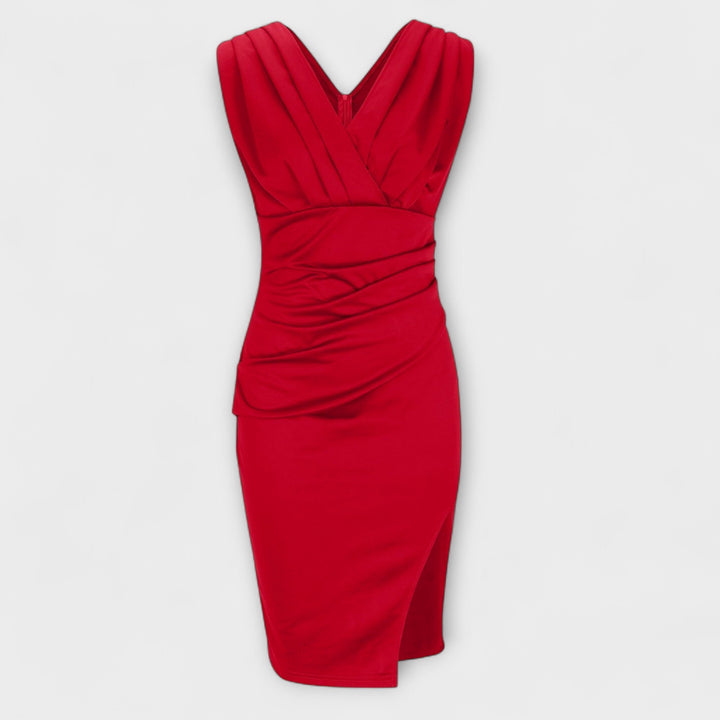 Desi - Abito V-Neck con Spacco