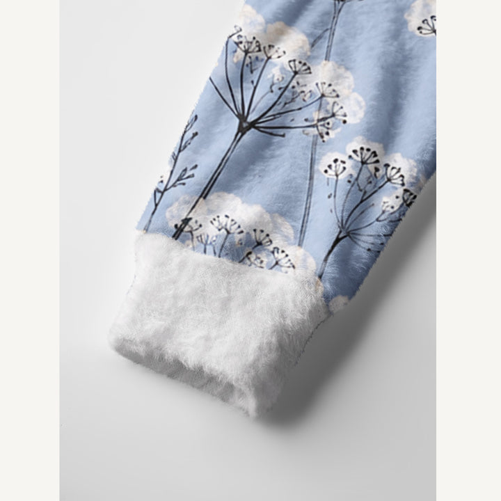 Cardigan lavorato a maglia con motivo floreale selvatico Skyline