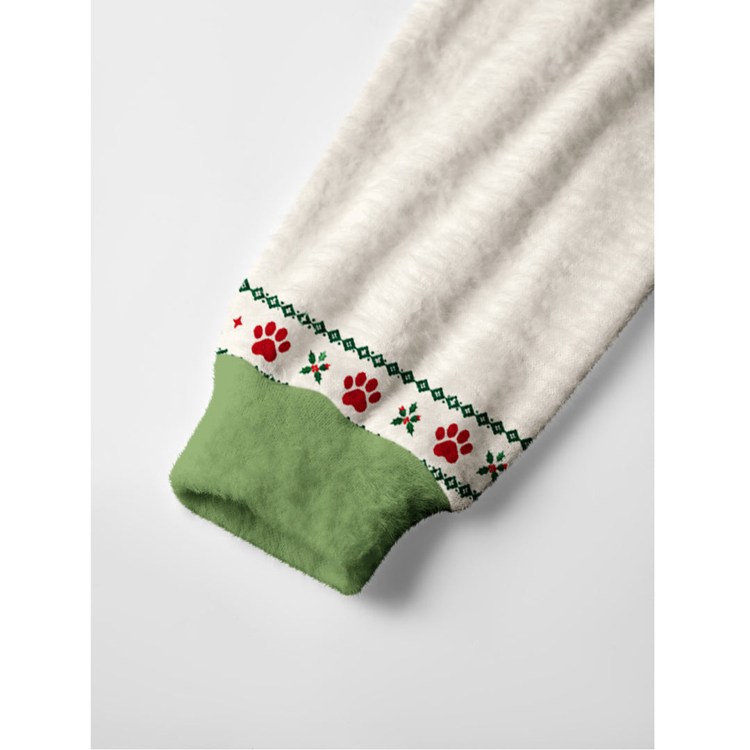 Maglione Natalizio Girocollo “Merry Christmas” con Dalmata