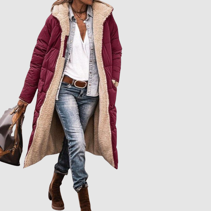 Laura - Cappotto invernale con design reversibile