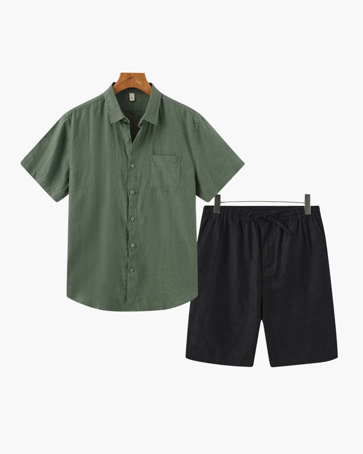 Carlo | Pantaloncini estivi in lino Old Money