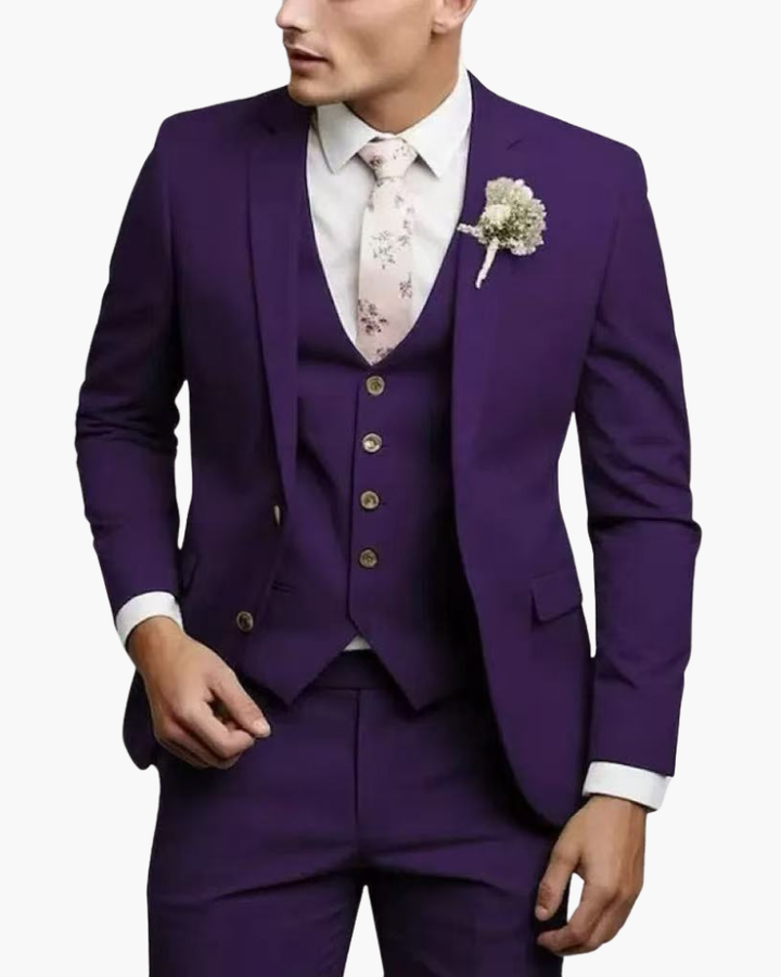 Completo 3 Pezzi Elegante | Blazer Gilet Pantaloni