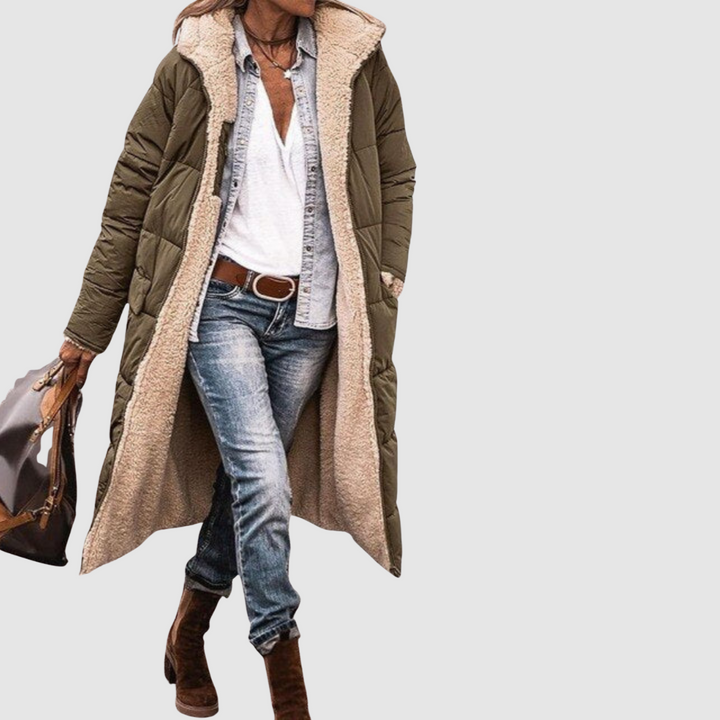 Laura - Cappotto invernale con design reversibile