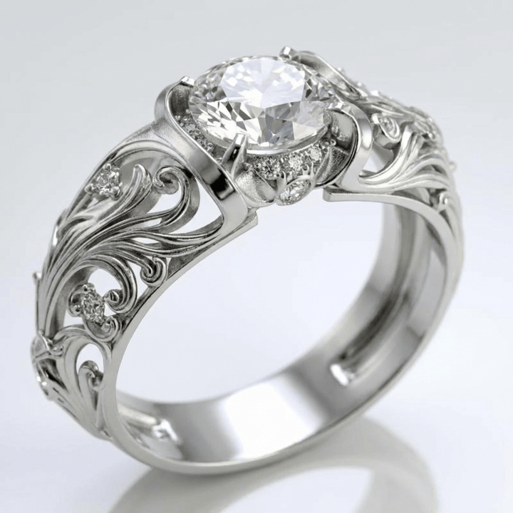 Velia™ - Anello Eleganza Vintage in Argento