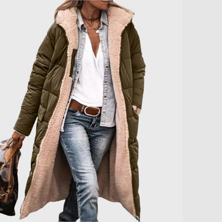 Laura - Cappotto invernale con design reversibile