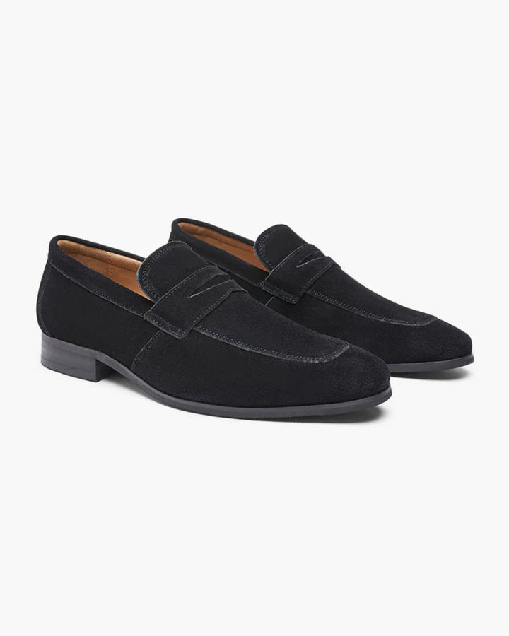 Mocassini Uomo in Camoscio Penny Loafer Eleganti
