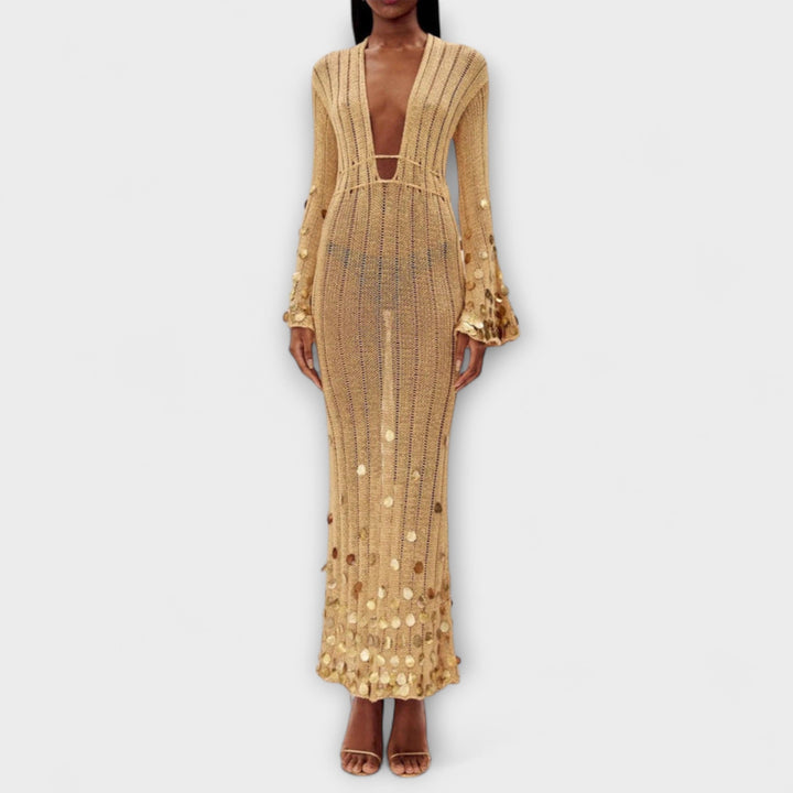 Kathleen - Abito Maxi Goldigs in Maglia