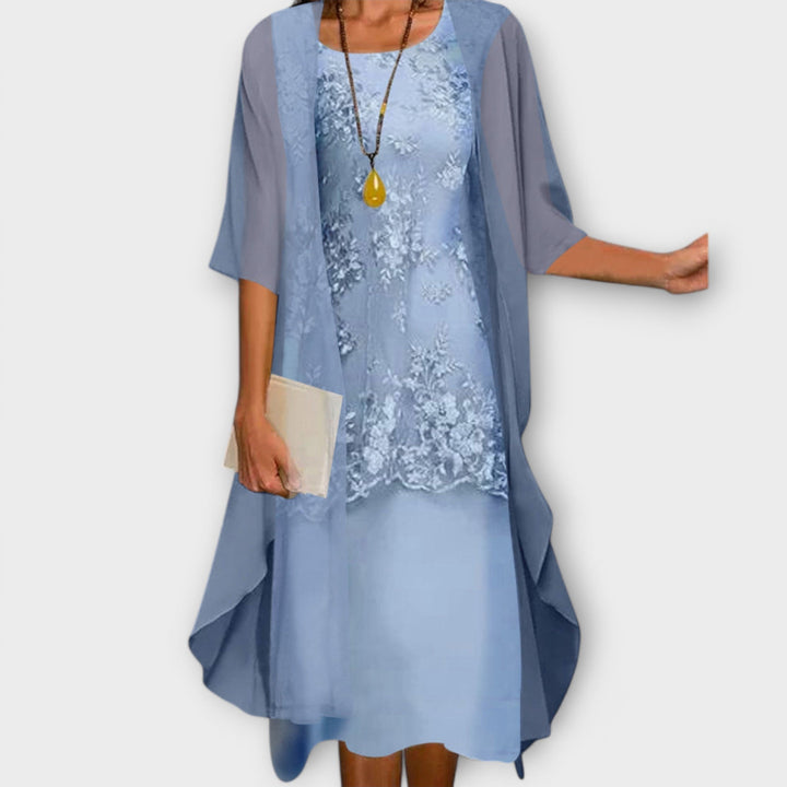 Marilla - Elegante Abito Chiffon a Due Pezzi