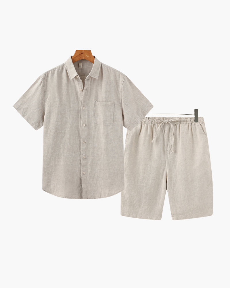 Carlo | Pantaloncini estivi in lino Old Money