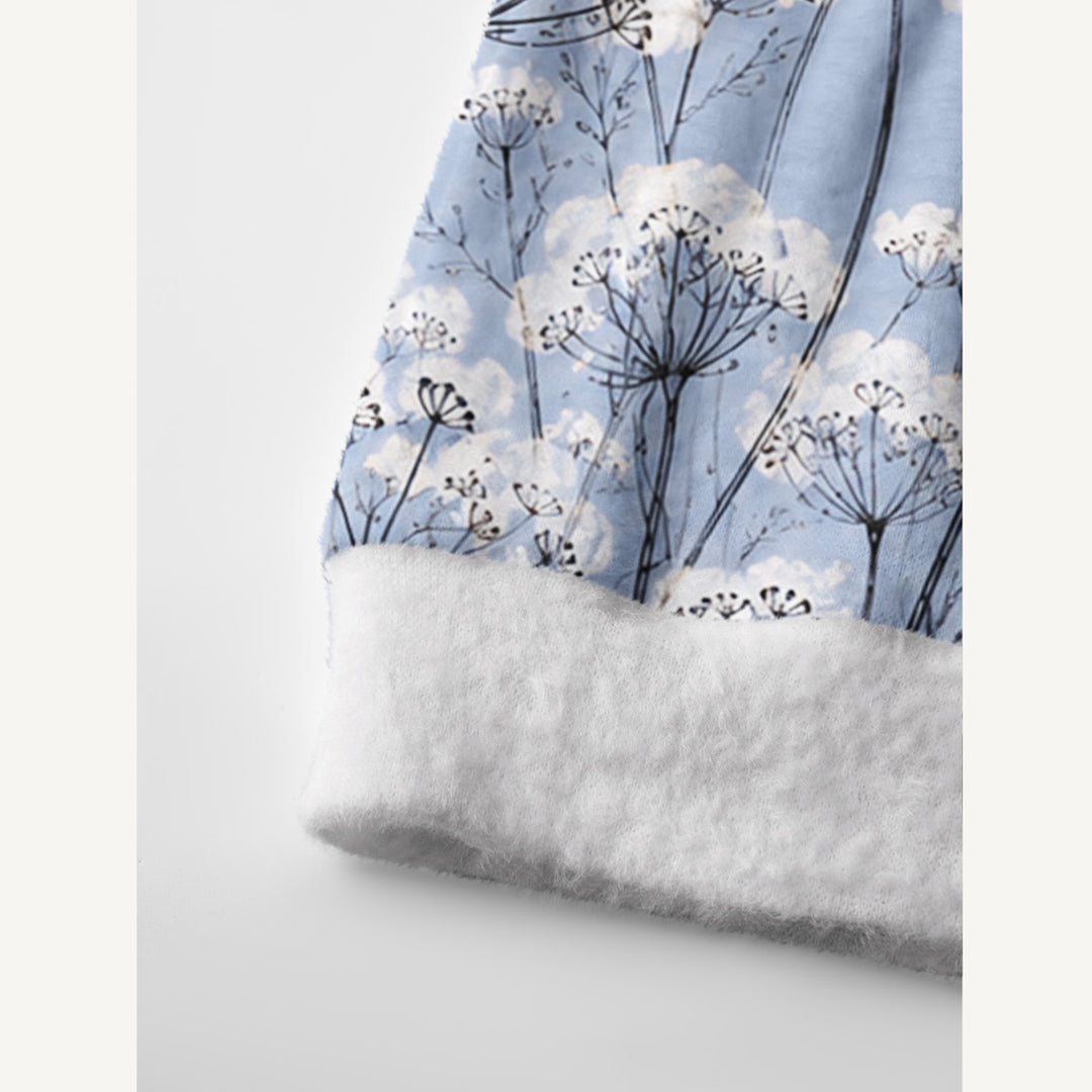 Cardigan lavorato a maglia con motivo floreale selvatico Skyline