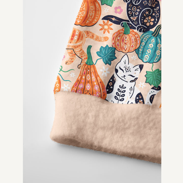 Cardigan lavorato a maglia con motivi floreali «Gatto nero d&