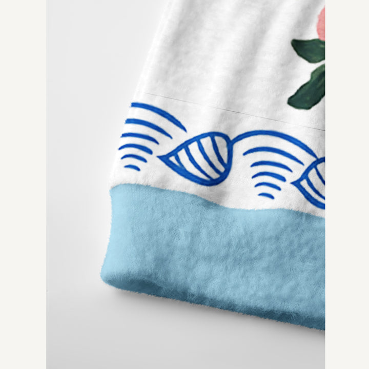 Cardigan lavorato a maglia con aragoste e limoni