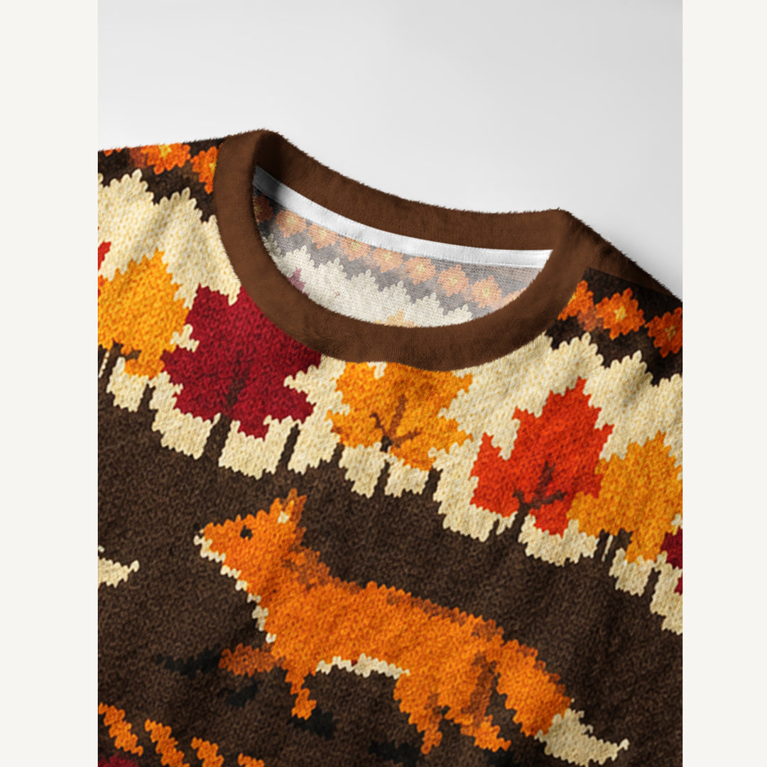 Maglione a giracollo autunnale