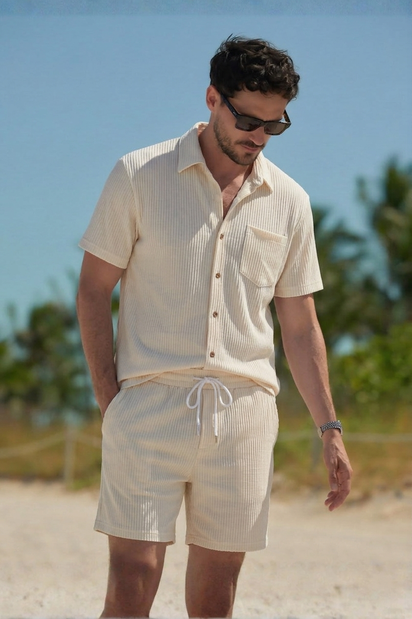 Luca | Set uomo estivo camicia pantaloncini