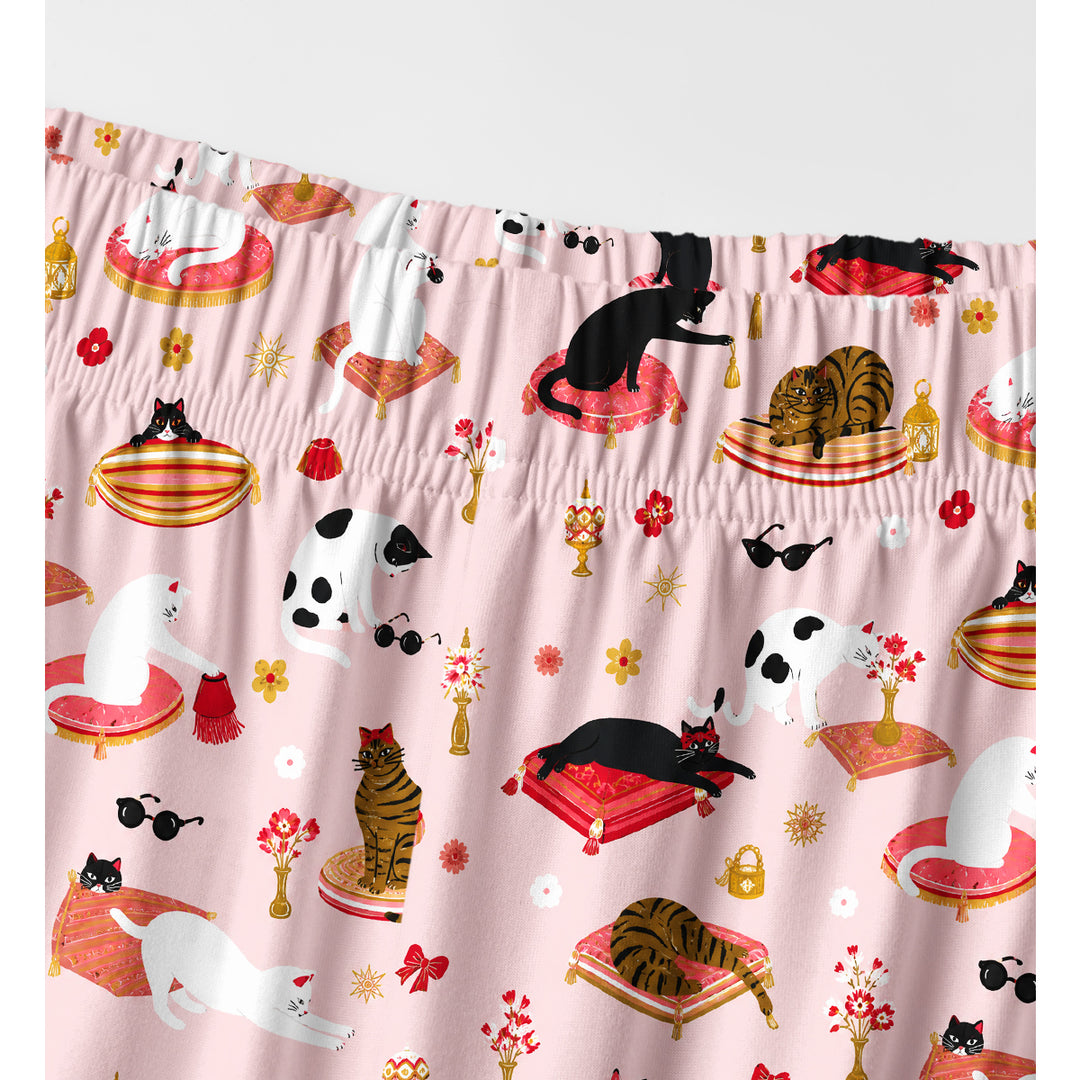 Set di pigiami a maniche lunghe con gatti fantasiosi