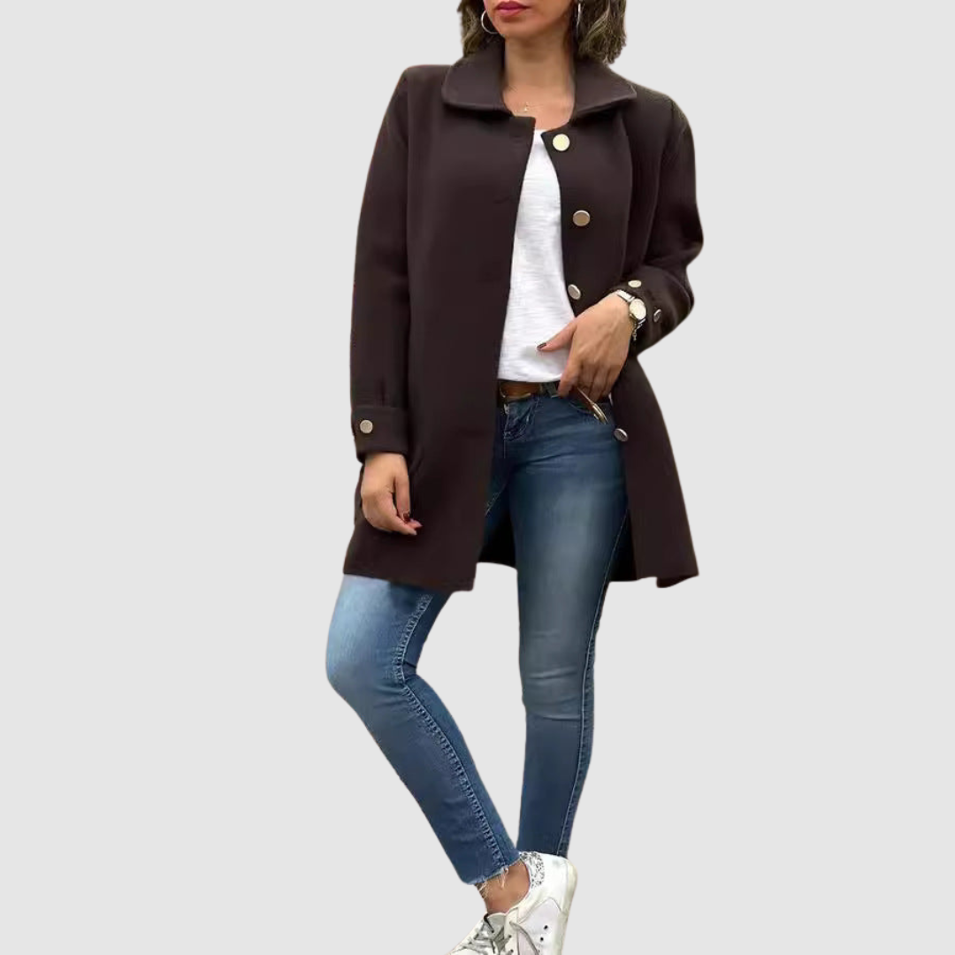 Martina - Cappotto oversize classico con bottoni