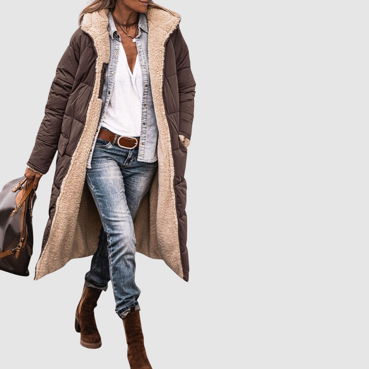 Laura - Cappotto invernale con design reversibile