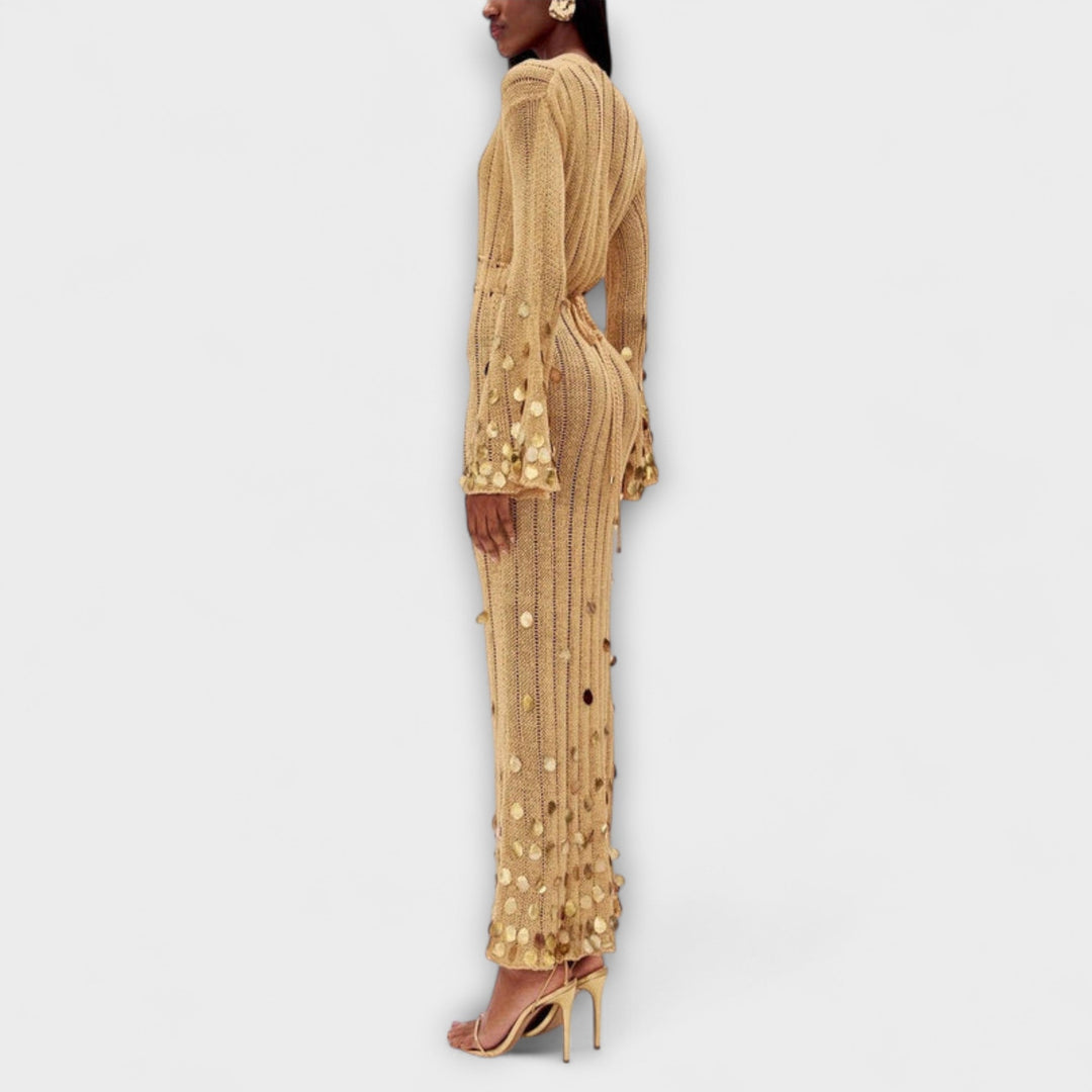 Kathleen - Abito Maxi Goldigs in Maglia