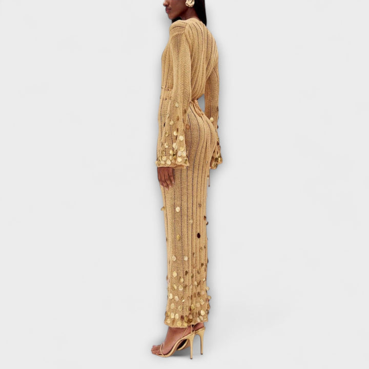 Kathleen - Abito Maxi Goldigs in Maglia