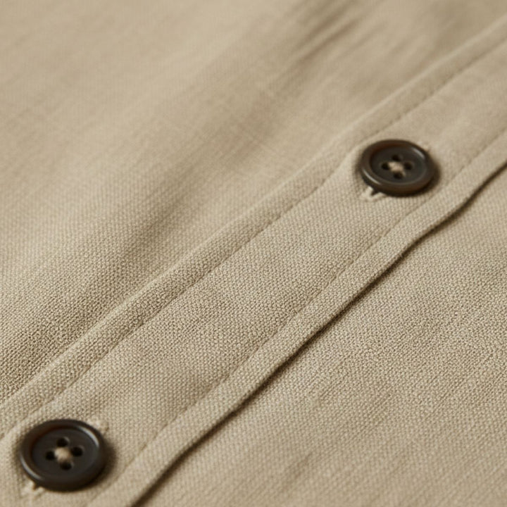 Rocco | Classica camicia vintage in lino, manica lunga