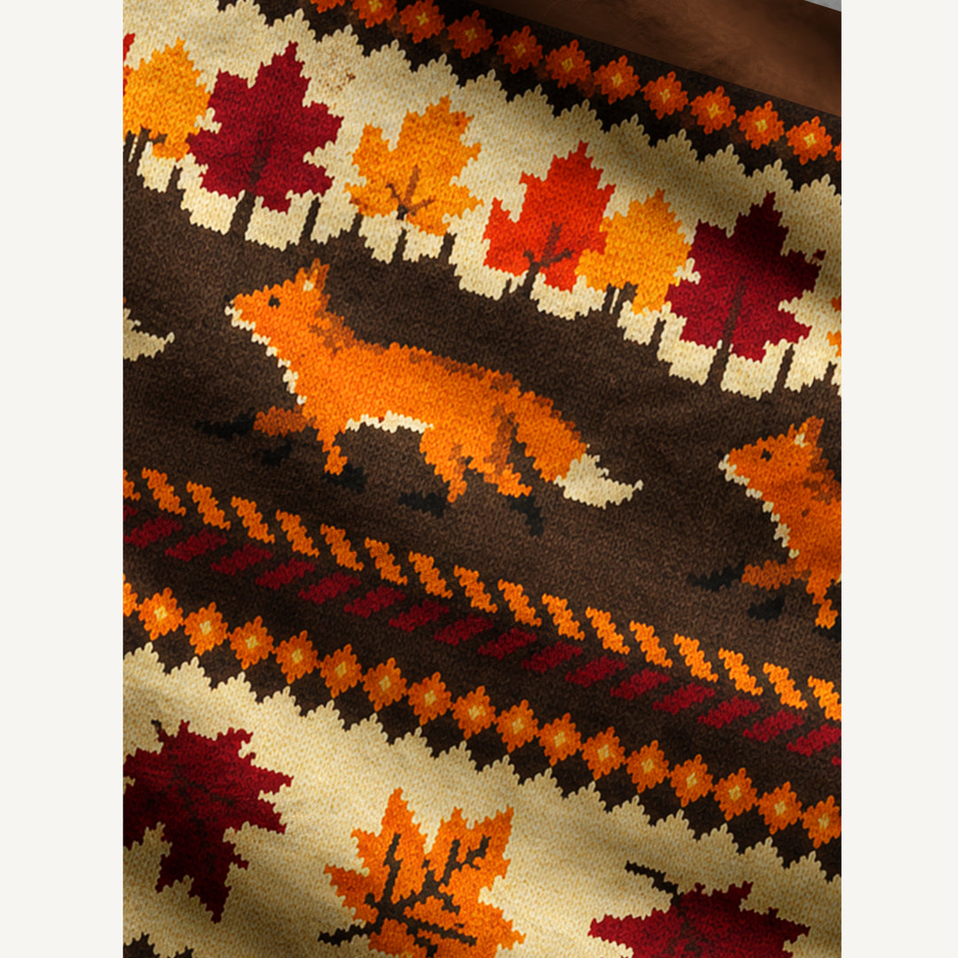 Maglione a giracollo autunnale
