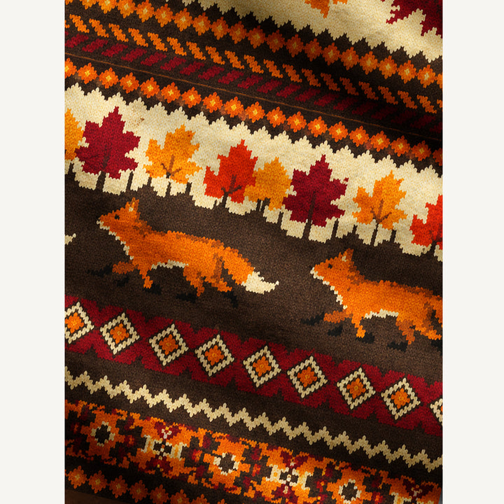 Cardigan lavorato a maglia Fox Woodland Autunno