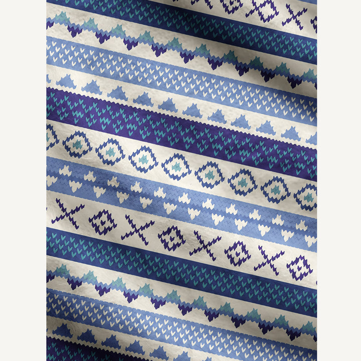 Cardigan lavorato a maglia a righe geometriche ispirate allo stile nordico