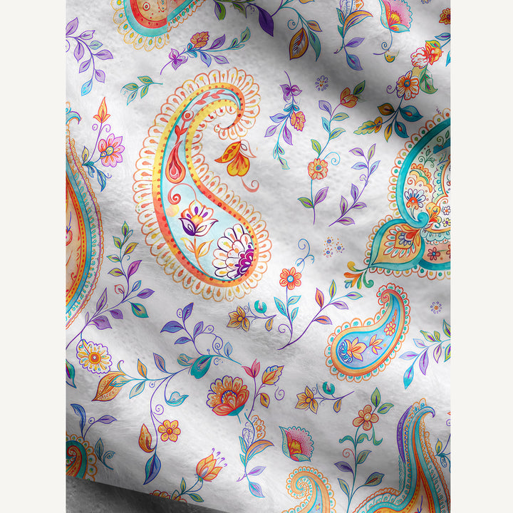 Cardigan lavorato a maglia con motivi boho, paisley, floreali e botanici