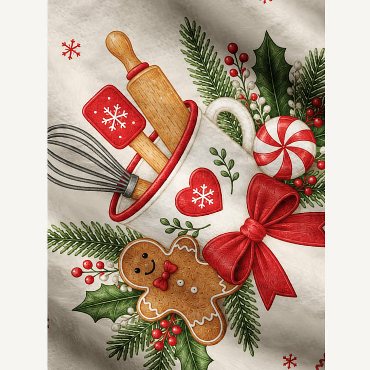 Maglione Natalizio Girocollo “Merry Christmas” a Tema Pasticceria