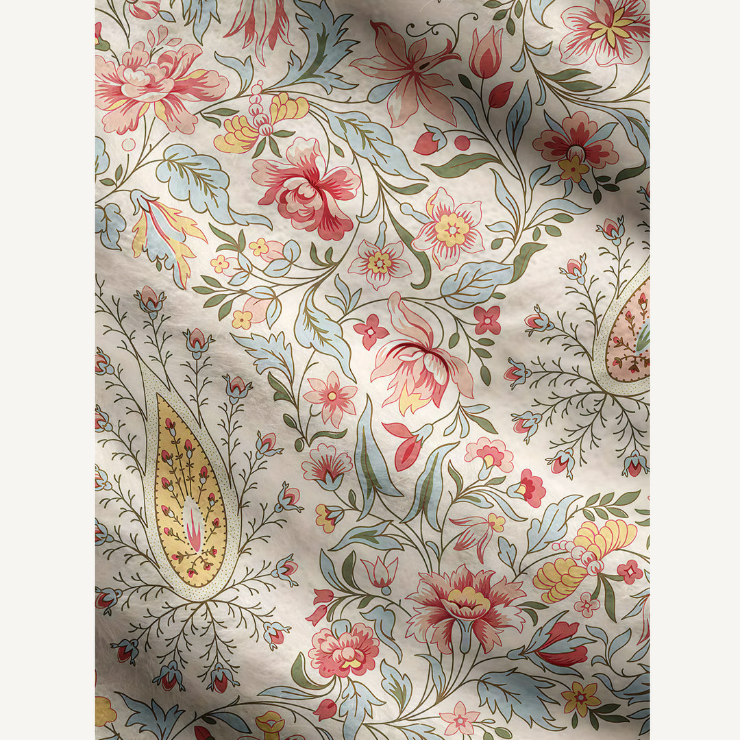 Cardigan lavorato a maglia con motivo botanico “Fiori del giardino”