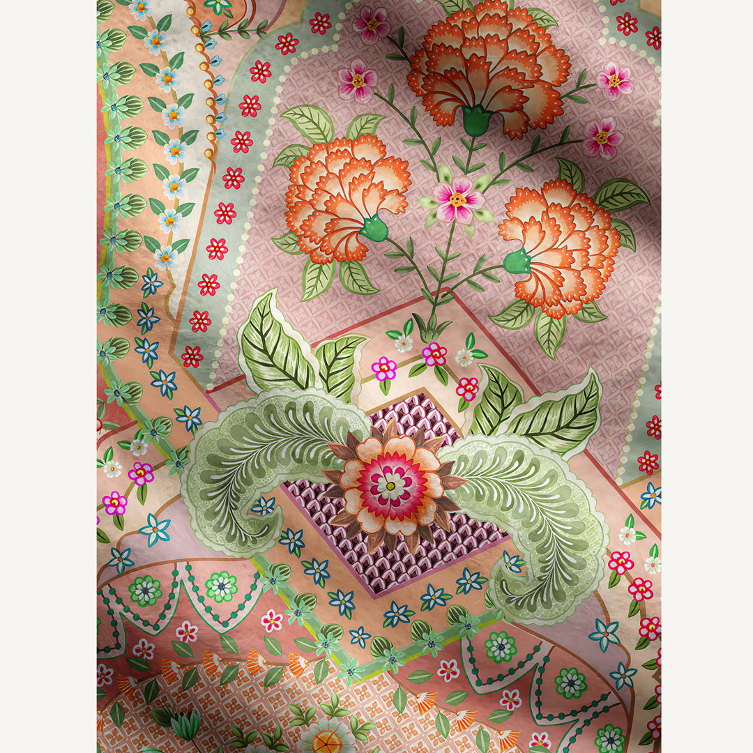 Cardigan lavorato a maglia Stampa boho botanica con motivo paisley