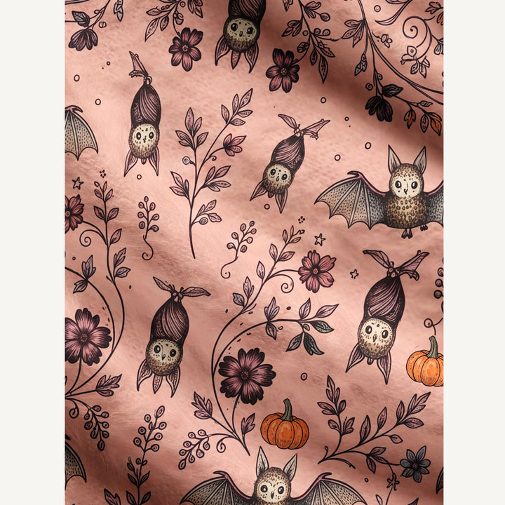 Cardigan lavorato a maglia floreali di Halloween con pipistrelli e zucche