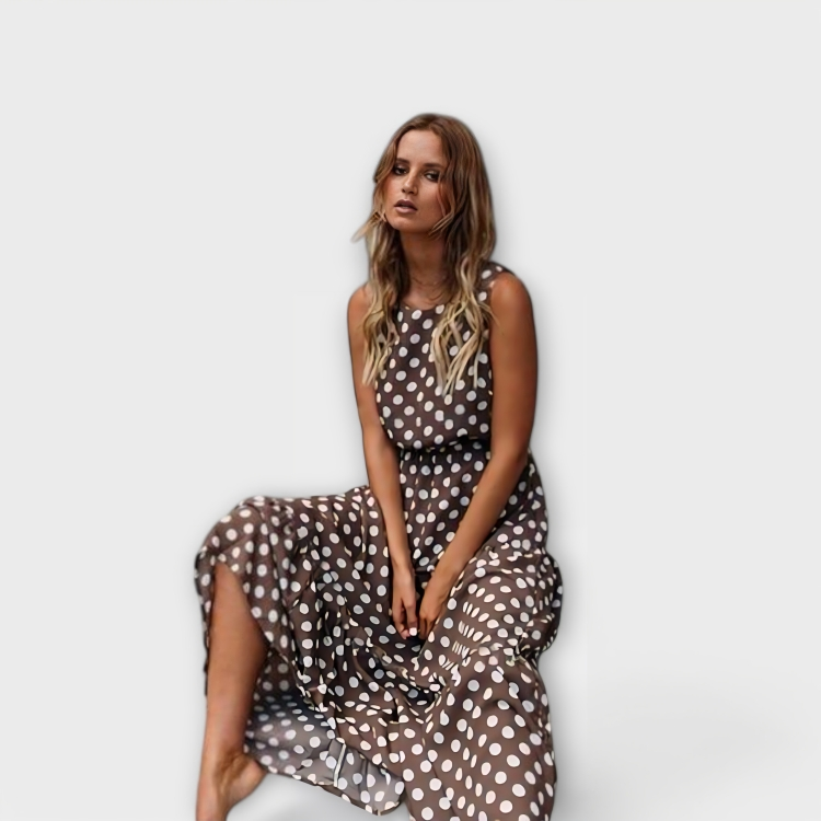 Danae | Abito Midi a Pois