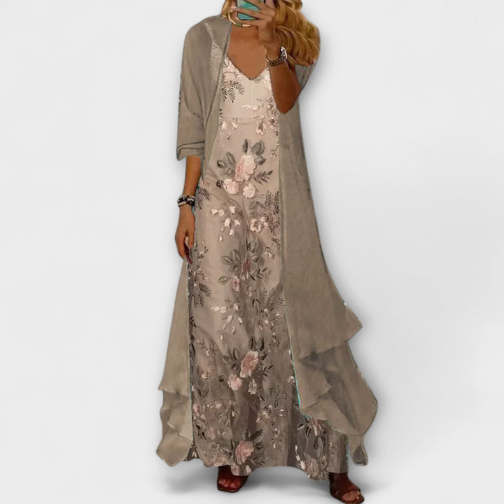 Mara - Vestito Maxi con Giacca (Set da 2 pezzi)