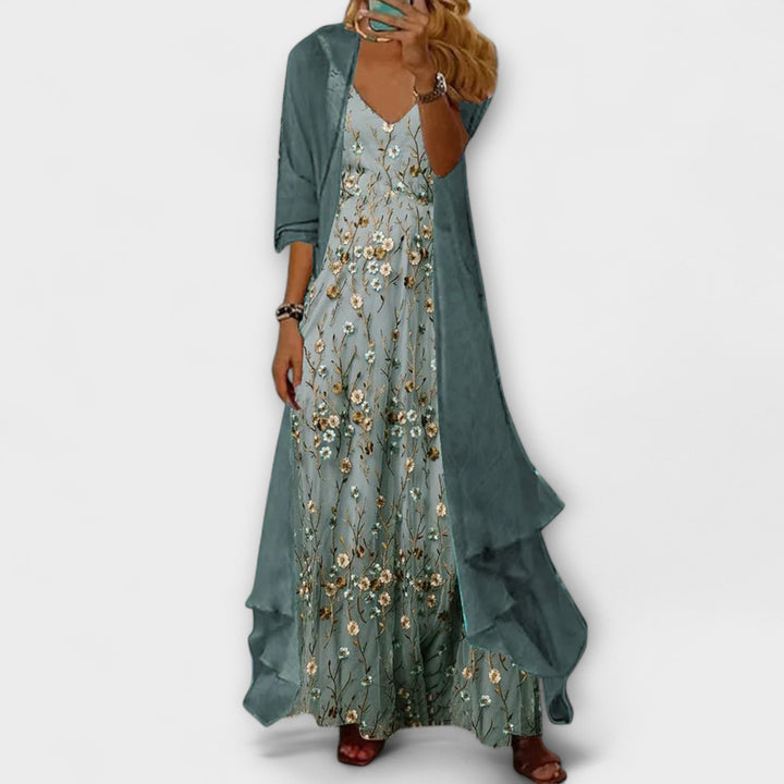 Mara - Vestito Maxi con Giacca (Set da 2 pezzi)