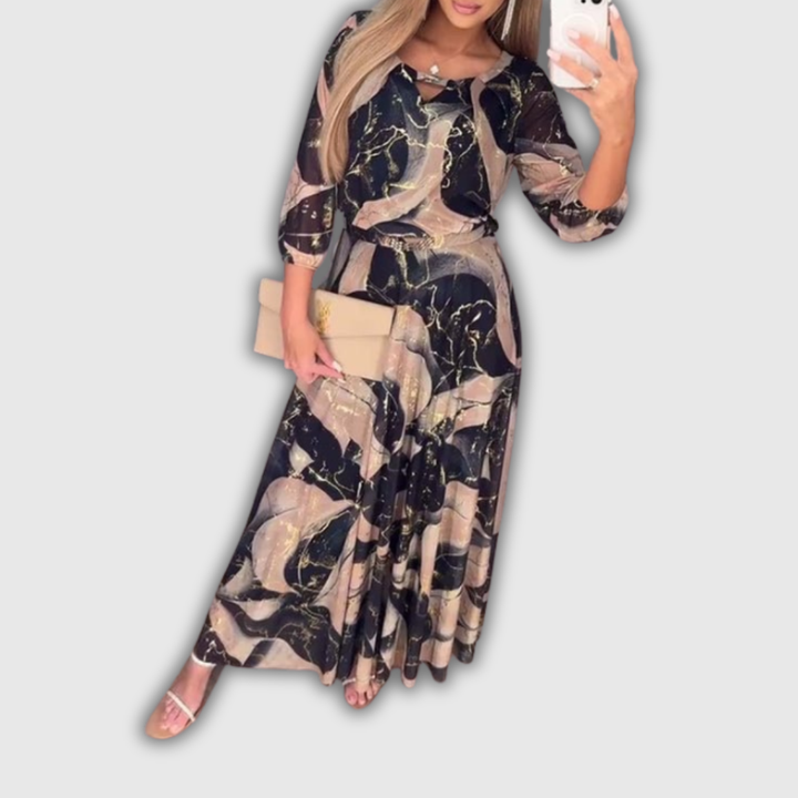 Chavelle | Vestito in Chiffon Stampato