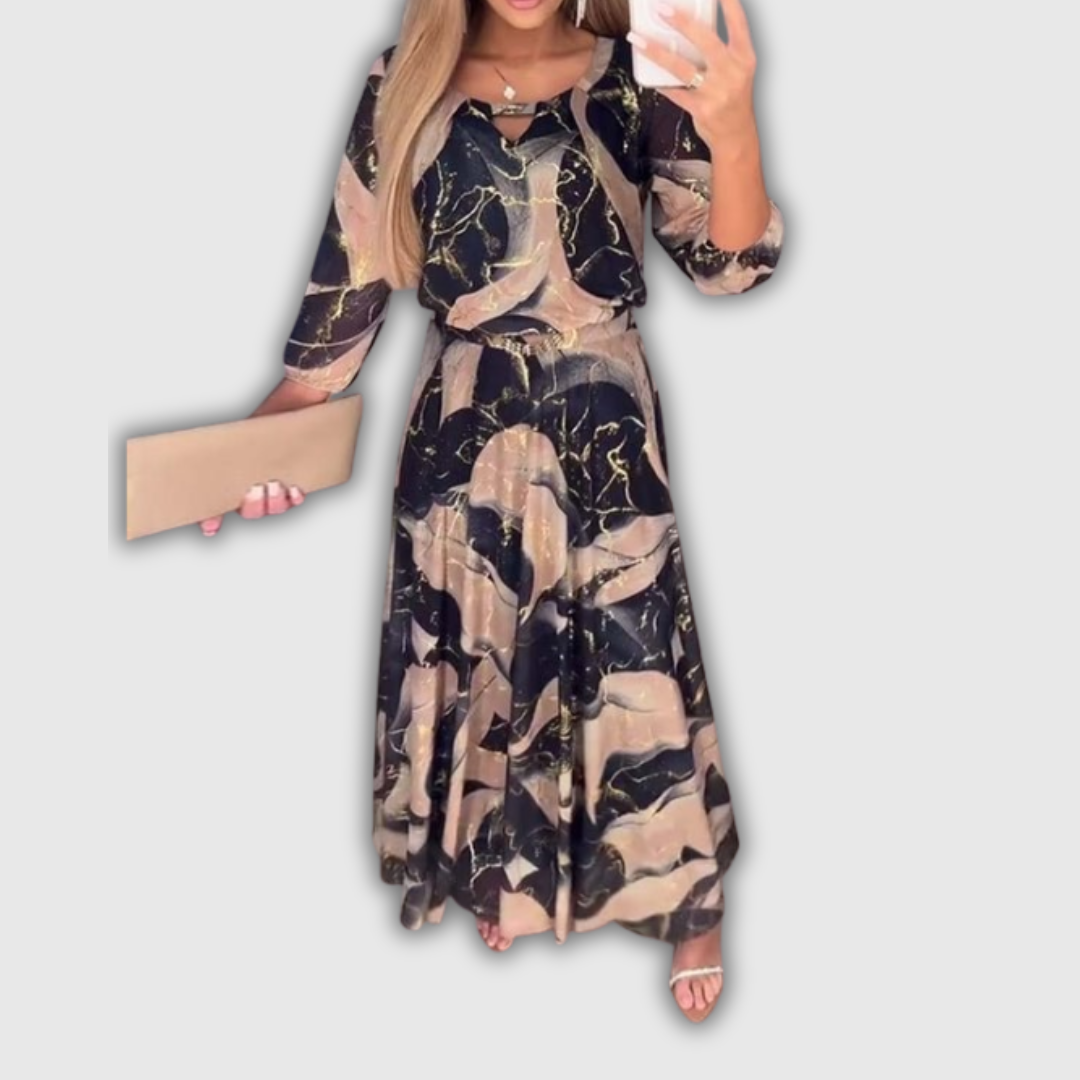 Chavelle | Vestito in Chiffon Stampato