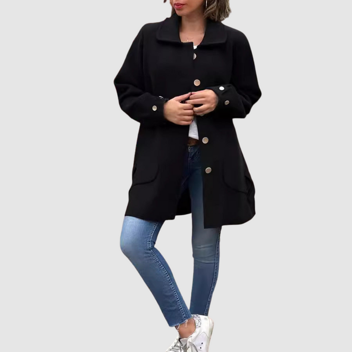 Martina - Cappotto oversize classico con bottoni