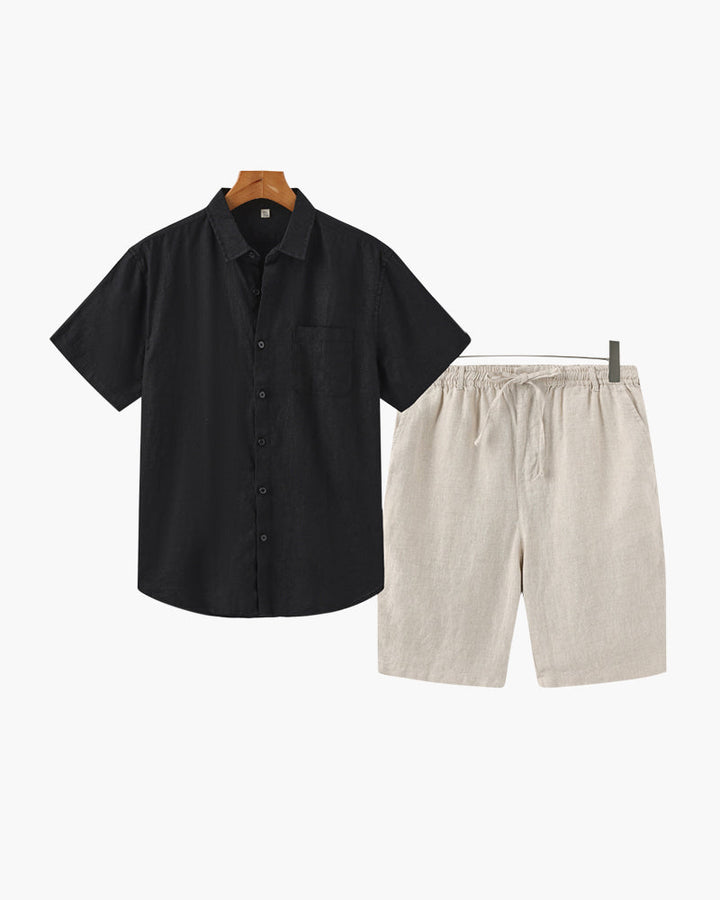 Carlo | Pantaloncini estivi in lino Old Money