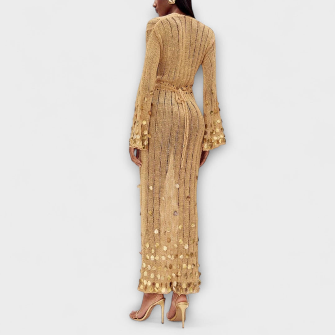 Kathleen - Abito Maxi Goldigs in Maglia