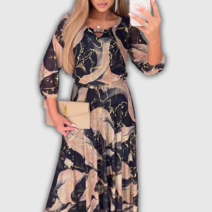 Chavelle | Vestito in Chiffon Stampato