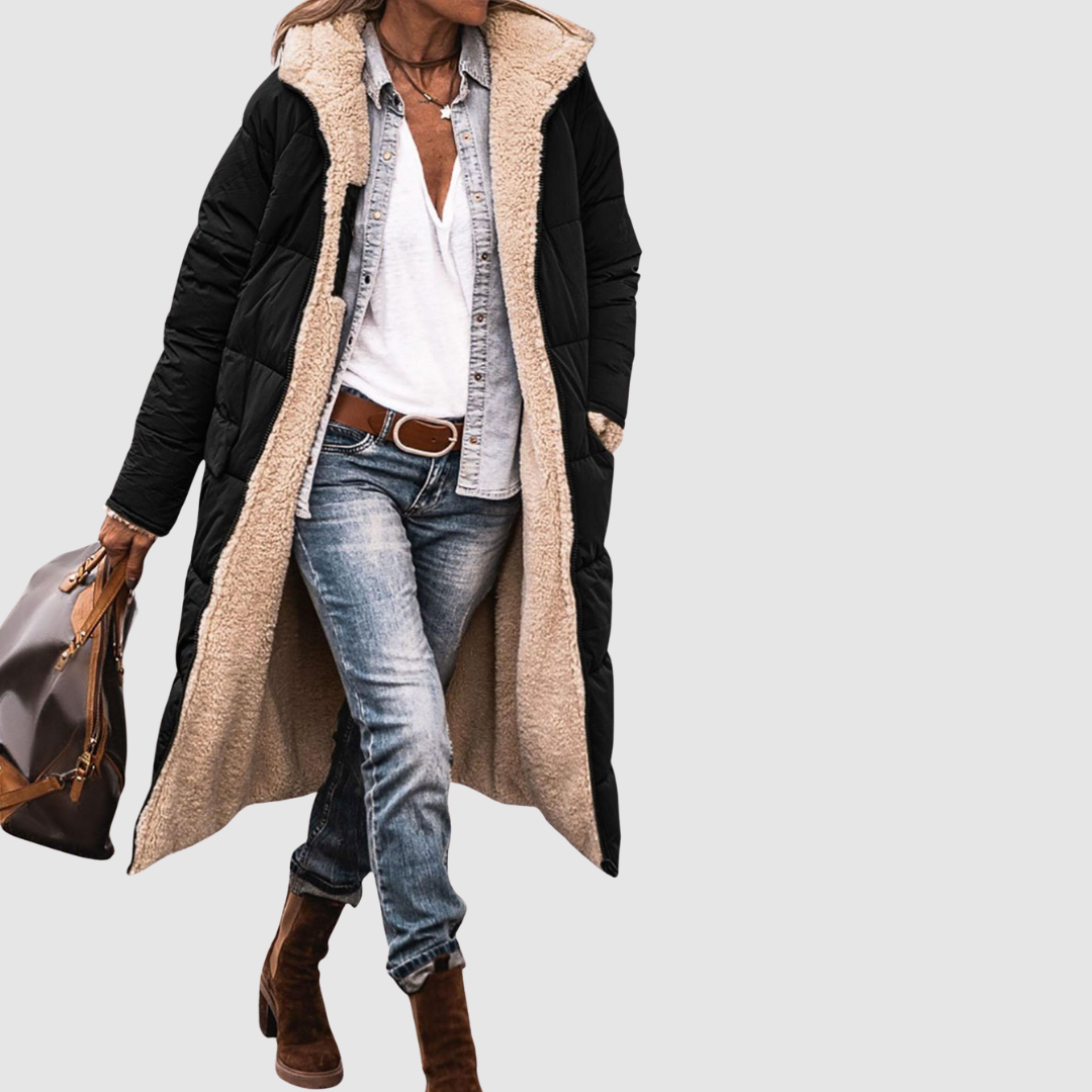 Laura - Cappotto invernale con design reversibile