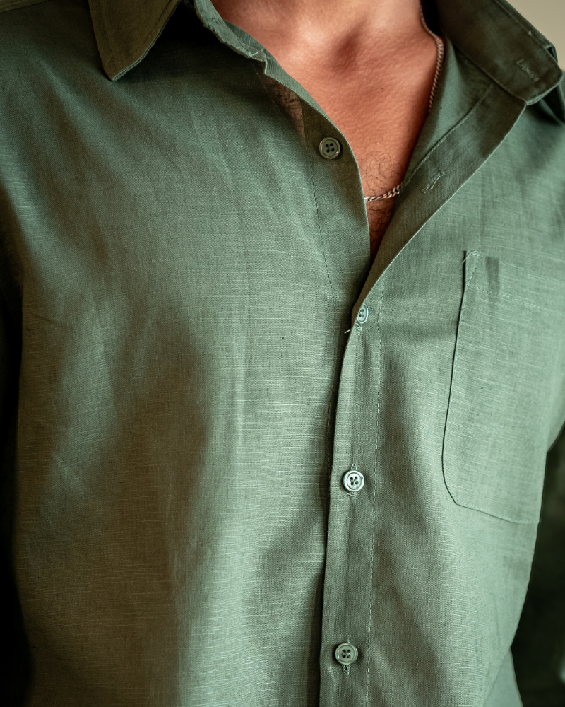 Cesare | Camicia 100% lino con vestibilità oversize