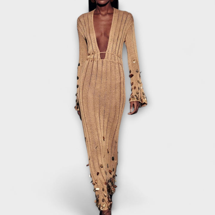 Kathleen - Abito Maxi Goldigs in Maglia