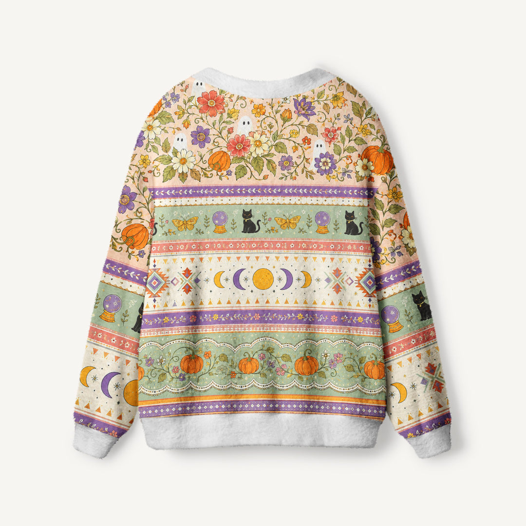 Cardigan lavorato a maglia con righe in stile boho da brivido