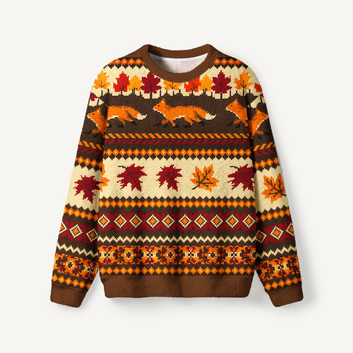 Maglione a giracollo autunnale