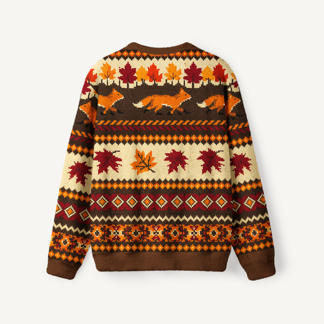 Maglione a giracollo autunnale