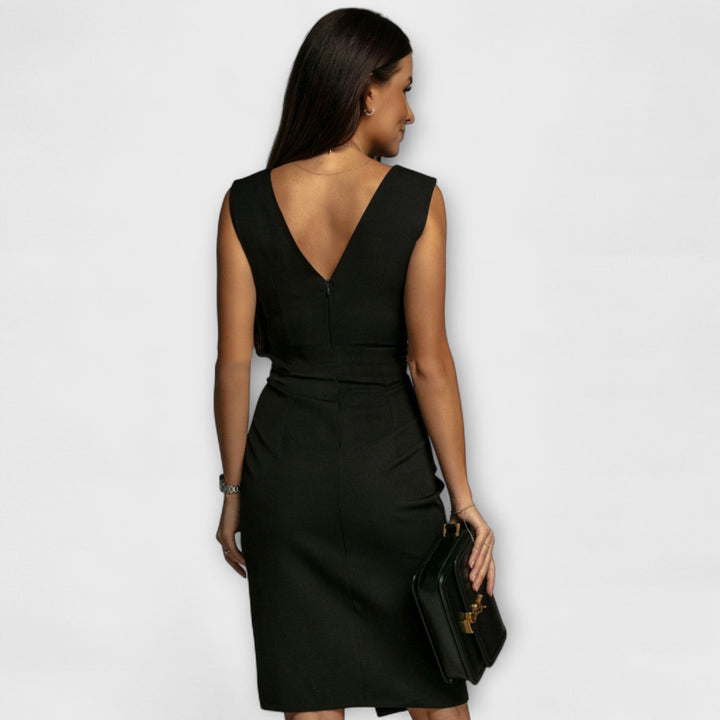 Desi - Abito V-Neck con Spacco