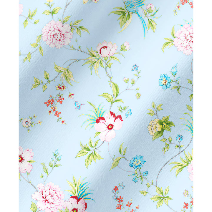 Set di pigiami a maniche lunghe con stampa floreale da giardino in colori pastello